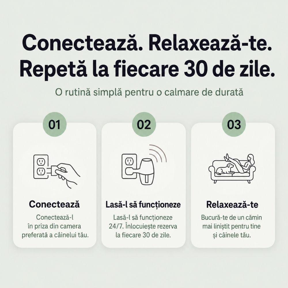 Veluna Difuzor cu Feromoni pentru Câini