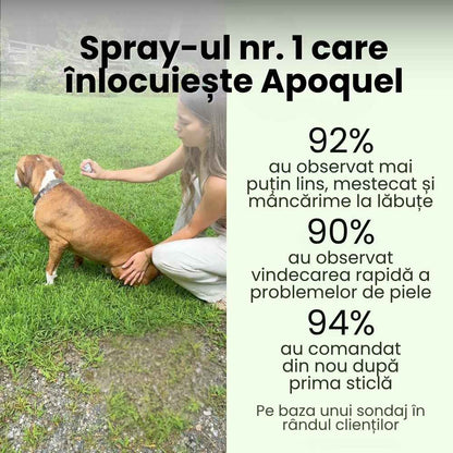 Veluna Spray pentru pielea câinilor aprobat de veterinar