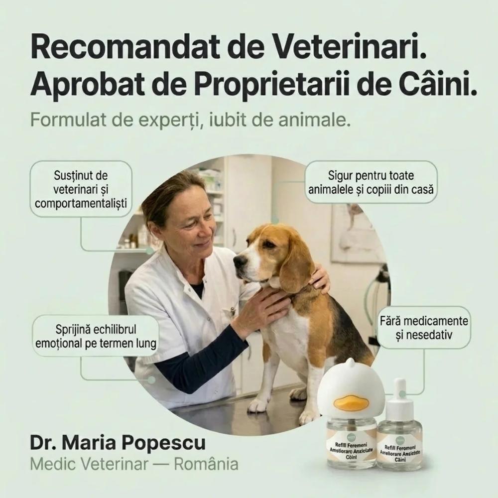 Veluna Difuzor cu Feromoni pentru Câini