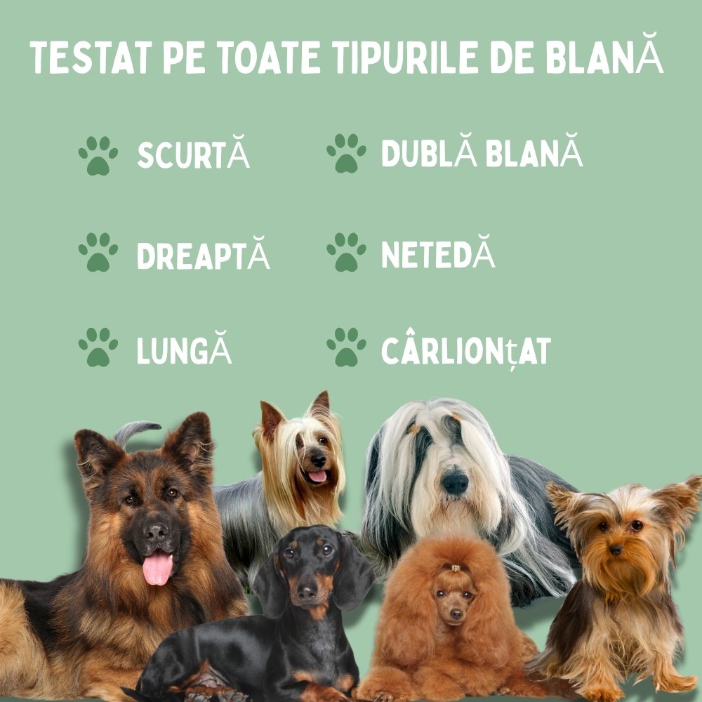 Veluna Steam Brush pentru Câini