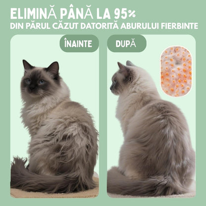 Veluna Steam Brush pentru Pisici